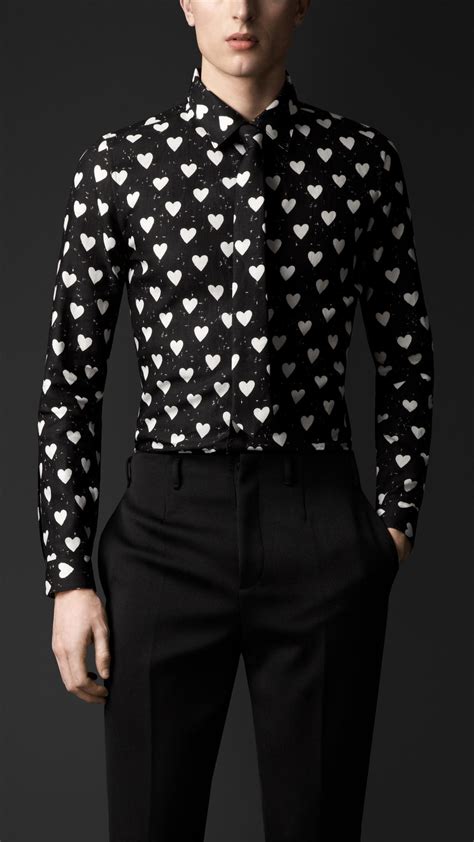 burberry heart print cotton shirt|Burberry store online.